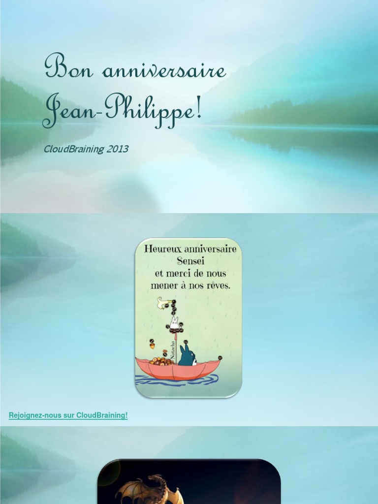 Bon Anniversaire A Jean Philippe Touzeau Du Blog Revolution Personnelle