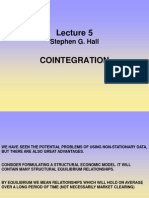 Lecture 5 Cointegration