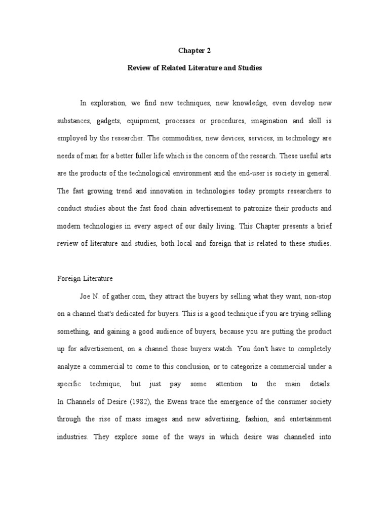 Chapter 2 RRL sample.doc  Consumerism  Databases