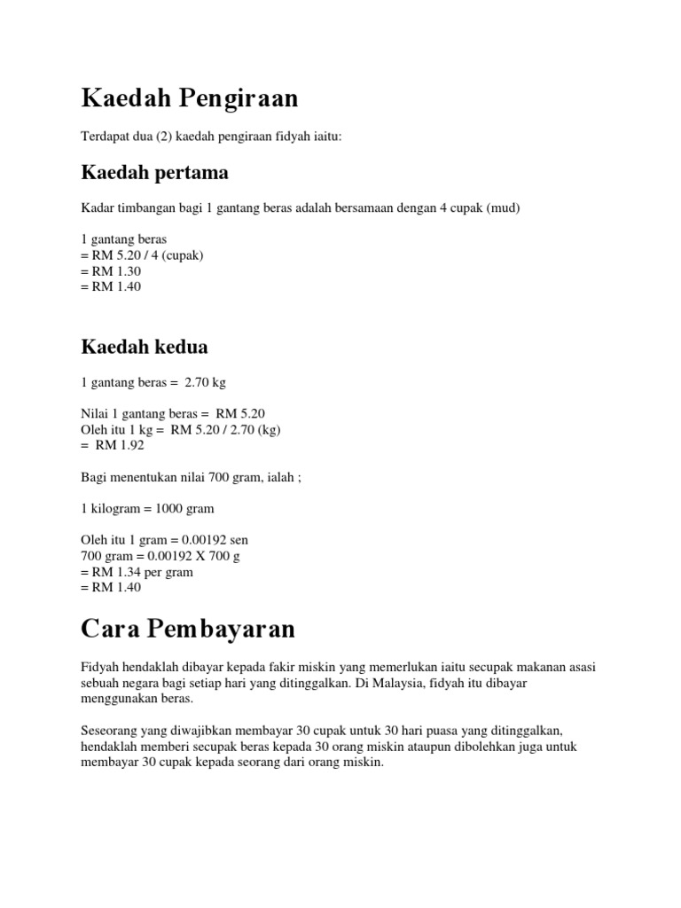 Fidyah Pdf