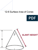 12-6 Surface Area of Cones