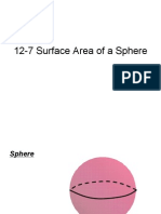 12-7 Surface Area of a Sphere