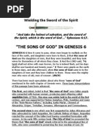 THE SONS OF GOD
