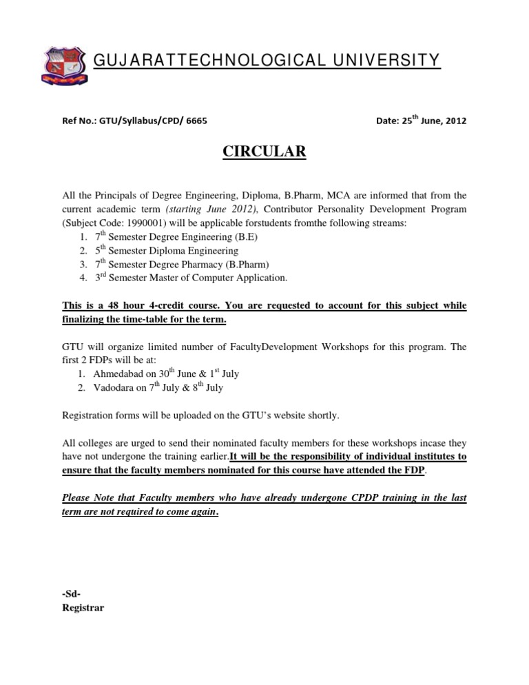 CPDP Syllabus for GTU Sem 5 | PDF | Career & Growth | Business