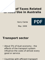 Reform of Taxes Related to Road Use in Australia
