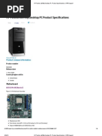 Download HP Pavilion a6700y Desktop PC Product Specifications _ HP Support by tigrami1566 SN156541653 doc pdf