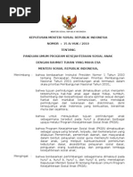 Download Keputusan Menteri Sosial RI No15A-HUK-2010 Tahun 2010 Tetang Panduan Umum Program Kesejahteraan Sosial Anak by Etty Rauf SN156544935 doc pdf