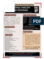 Professional English Lanuage Program