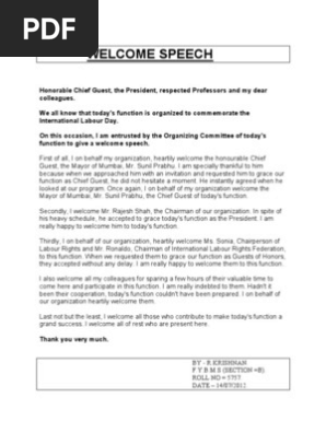 Speech
