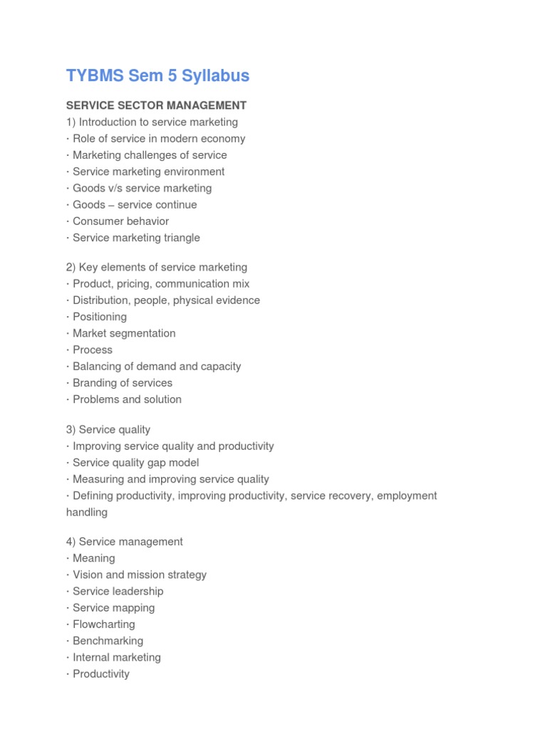TYBMS Sem 5 Syllabus PDF E Commerce Consumer Behaviour