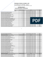 Vestibular 2013 - Aprovados Por Curso