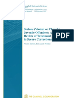 Garrido - Serious (Violent or Chronic) Juvenile Offenders A Systematic Review of Treatment Effectiveness in Secure Corrections - CSR