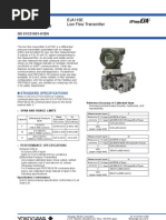 General Specifications: EJA115E Low Flow Transmitter