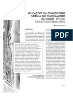 Estudos brasileiros sobre clima urbana e planejamento sustentável