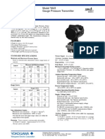 General Specifications: Model YA43 Gauge Pressure Transmitter