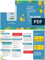 Folder Telefone Popular Familias