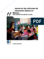 OCDE INFORME SOBRE LOS AVANCES EN LAS REFORMAS DE LA EDUCACIÓN BÁSICA