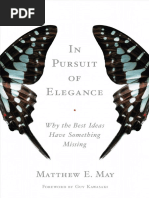 Download In Pursuit of Elegance by Matthew E May - Excerpt by Matthew E May SN15658011 doc pdf