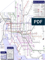 Melbourne rail & tram map