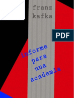 Maldororediciones Kafka Informe Para Una Academia