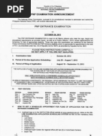 Download PNP Entrance Exam Requirements - Oct 2013 by CoolbusterNet SN156598668 doc pdf
