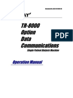 TR-8000 Option Data Communications: Operation Manual