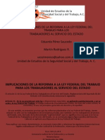 Uesst, Implicaciones de La Reforma Laboral A Los Trabajadores Al Servicio Del Estado