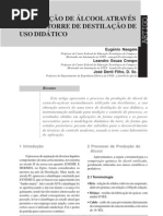 Fabricação de Álcool através de uma Torre de Destilação Didática