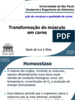 Aula 5 - Transformação do músculo em carne