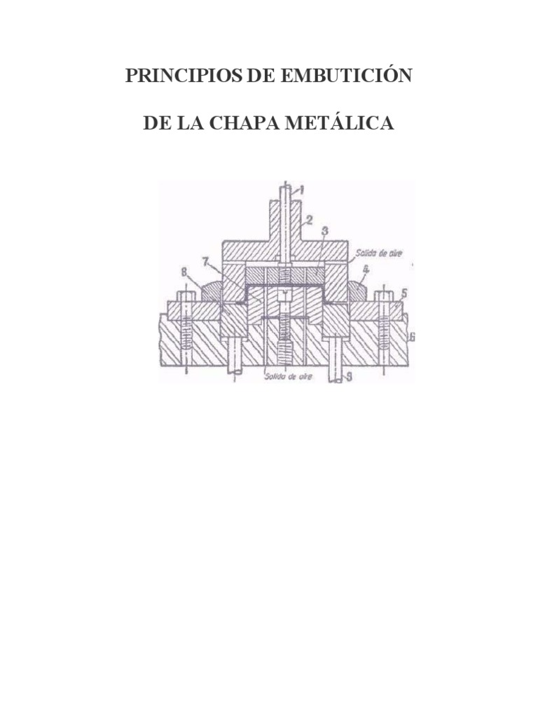 Principios de Embutición de Chapa Metalica | PDF