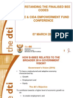 Understanding The Finalised Bee Codes A Jse & Cida Empowerment Fund Conference