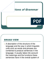 Definitions of Grammar