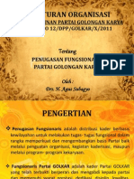 Peraturan Organisasi Partai Golkar