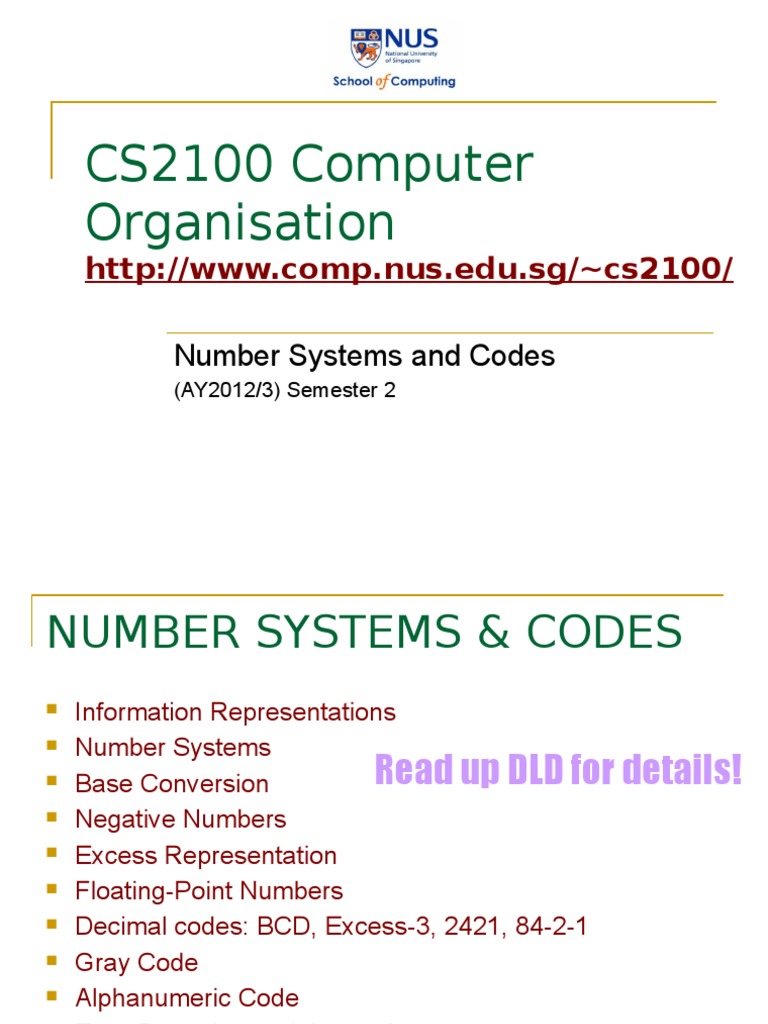 Number Systems and Codes in Computing | PDF | Binary Coded Decimal ...