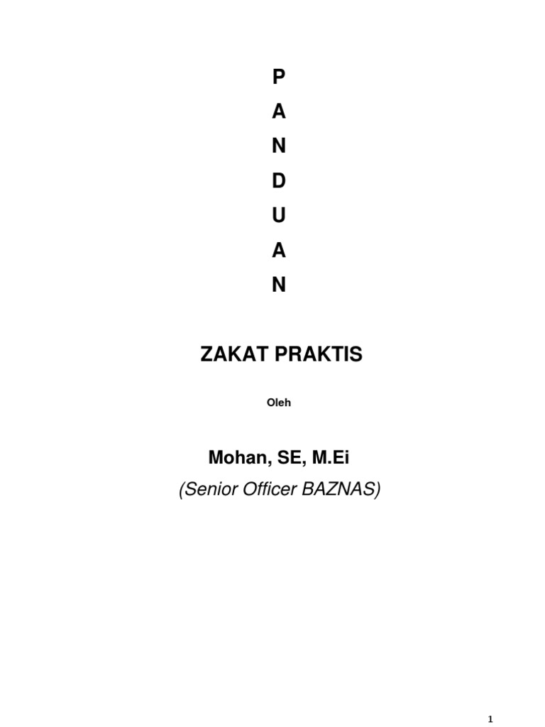 Panduan Zakat Praktis