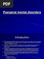 Puerpera L Mental Disorders