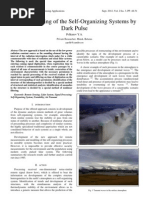 Remote Sensing of the Self-Organizing Systems by Dark Pulse