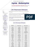 List of Synonyms Antonyms - Synonyms Antonyms List