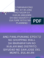 Ang Panlipunang Epekto NG Shopping Mall