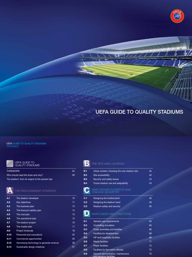 Uefa Stadium Guidelines PDF Stadium Business Plan
