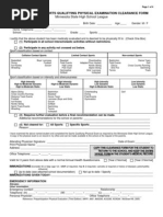 VHSL Athletic Participation Form 2025 | PDF | Heart | Medicine