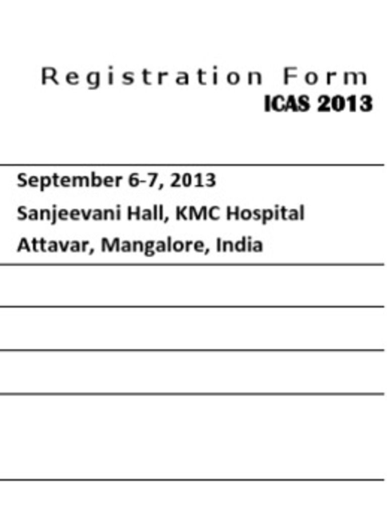 Registration Form ICAS 2013 PDF