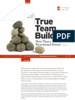 True Team Building: More Than A Recreational Retreat