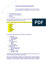 AtenciÃ³n de los casos sociales del personal y familia