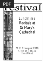 Download St Marys Cathedral Festival Lunchtime Recitals Week 5 by St Marys Cathedral SN156708747 doc pdf