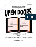 Open Doors Handbook For Giftedness