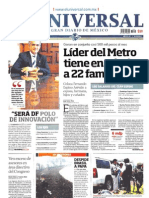 Portada Periodicos Nacionales, Lunes 29 Julio 2013