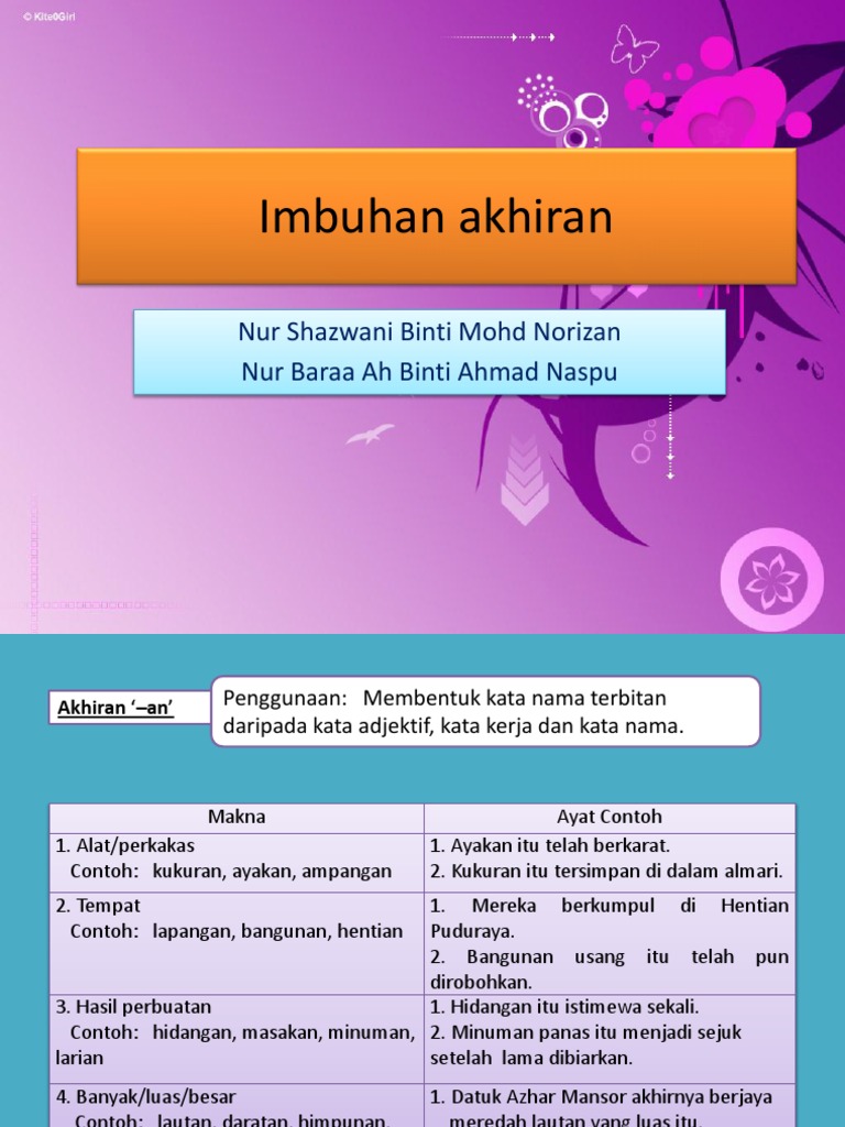 Imbuhan Akhiran Pdf