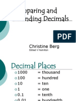 Comparing and Rounding Decimals: Christine Berg