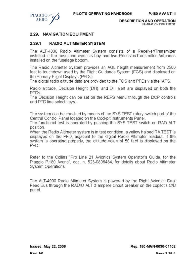 Alt 4000 | PDF | Transponder (Aeronautics) | Aircraft